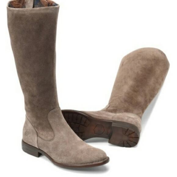 Born Crown Cady Suede Leather Over The Knee Tall Riding Boots - Picture 1 of 12